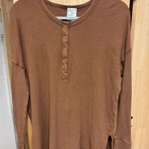 Aerie Warm Brown Knit Top